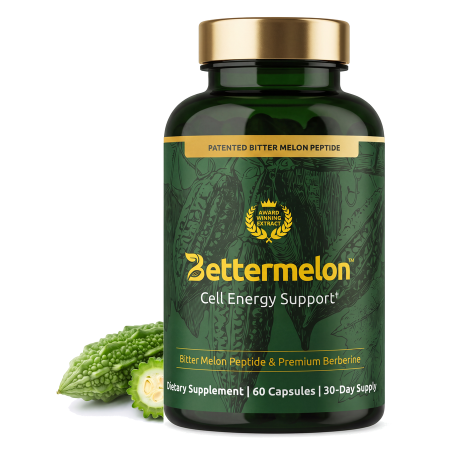 Bettermelon Cell Energy Support - 60 capsules - bitter melon peptide and berberine